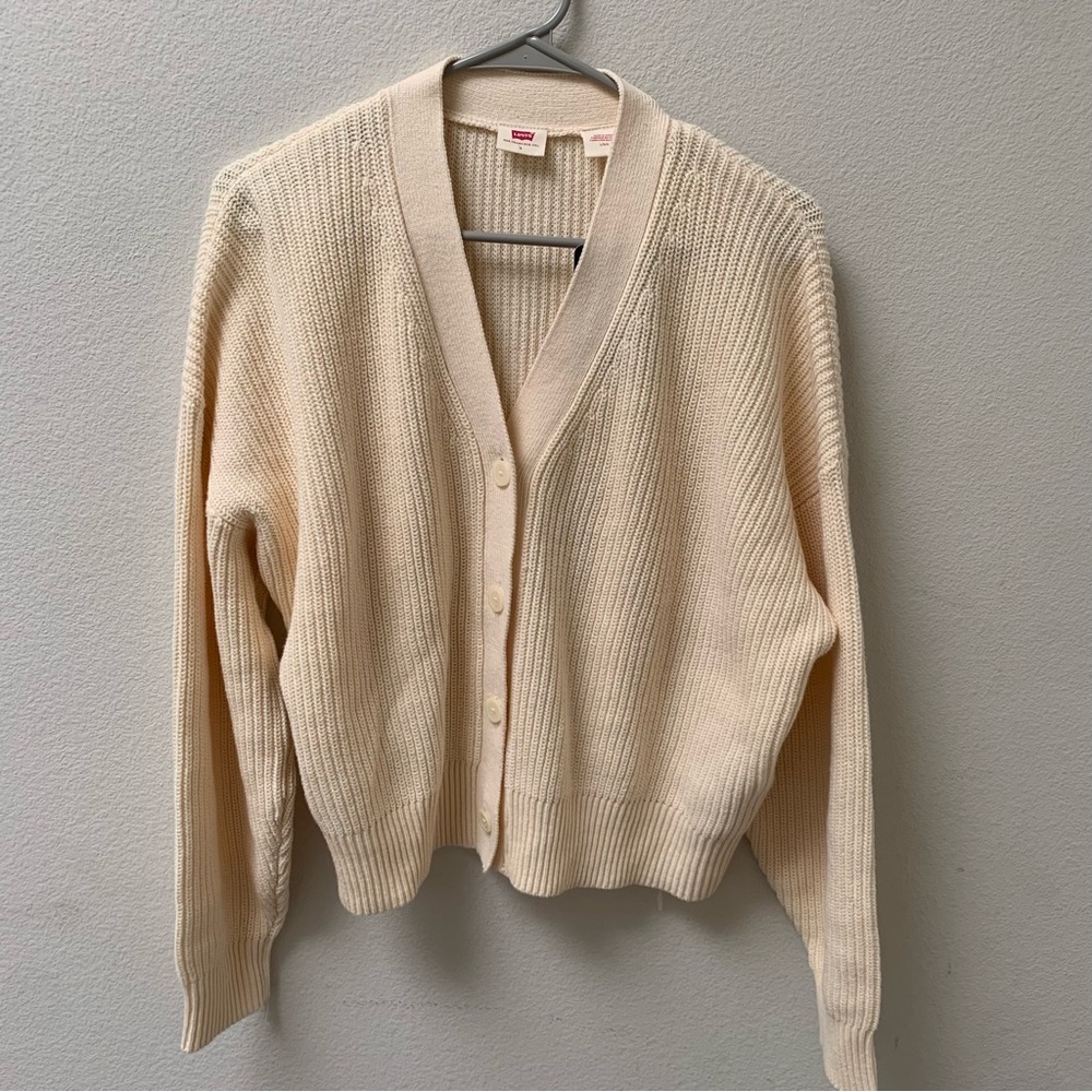 Levi's Women's Beige Cardigan Sweater